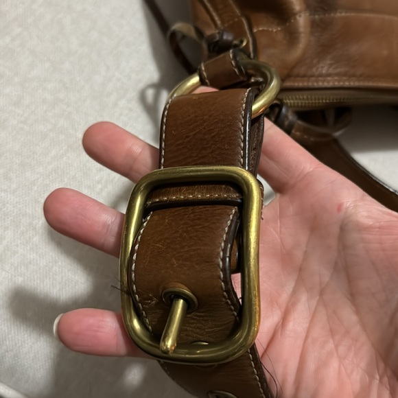 Vintage Coach Chelsea Convertible Strap All Leather Bag-EUC-Cognac Tabacco Brown - Picture 13 of 17